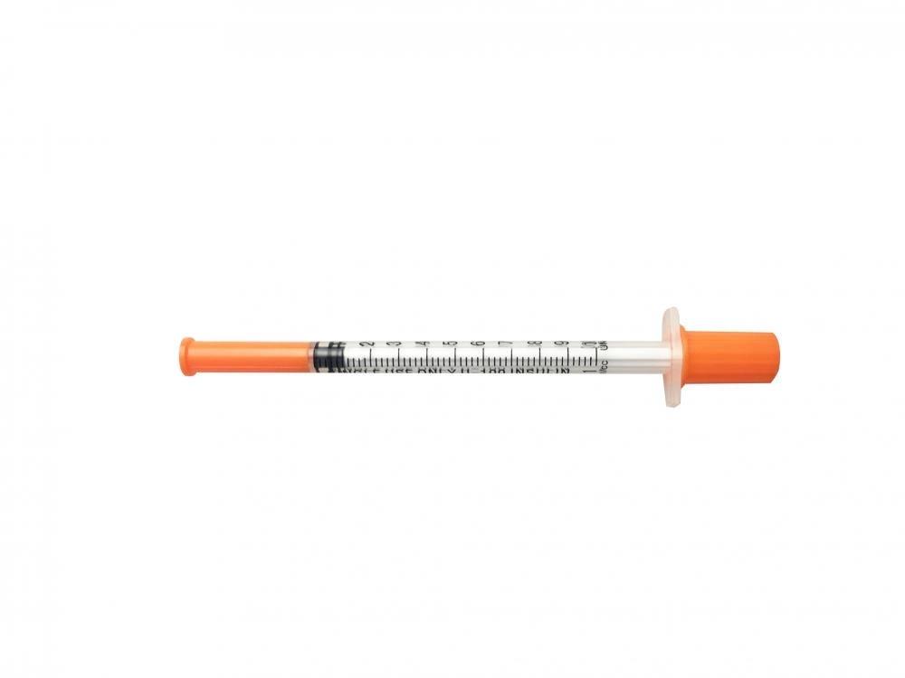 Disposable Lnsulin Syringes Orange Cap